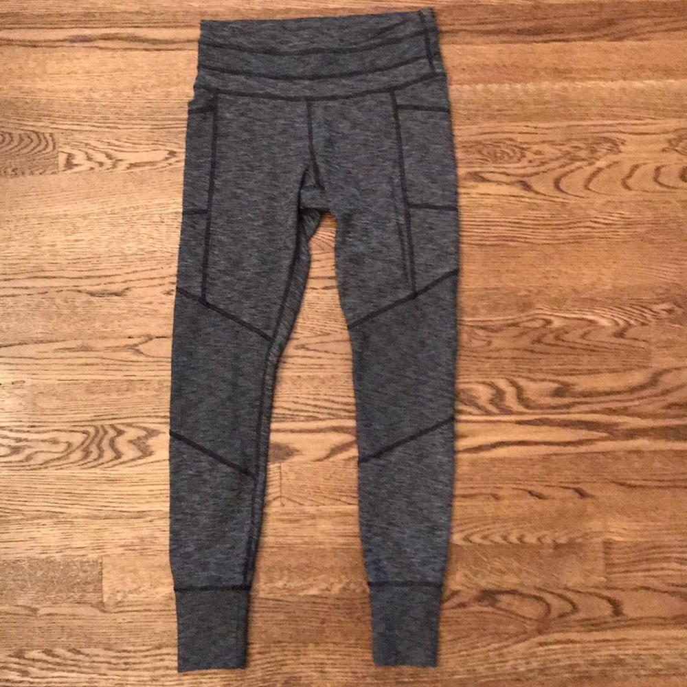 Athleta Gray Heathered Leggings